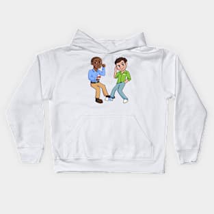 Psych, Shawn and Gus - Anime Chibi Style Kids Hoodie